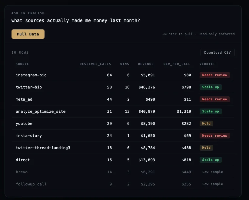 Hub product screenshot